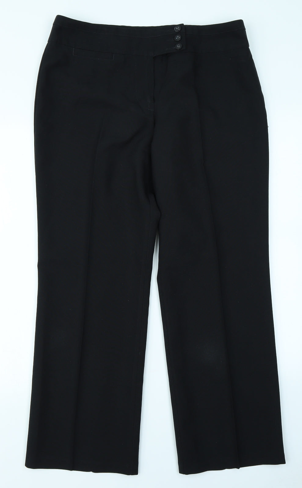 Marks & Spencer Womens Black   Trousers  Size 14 L26 in