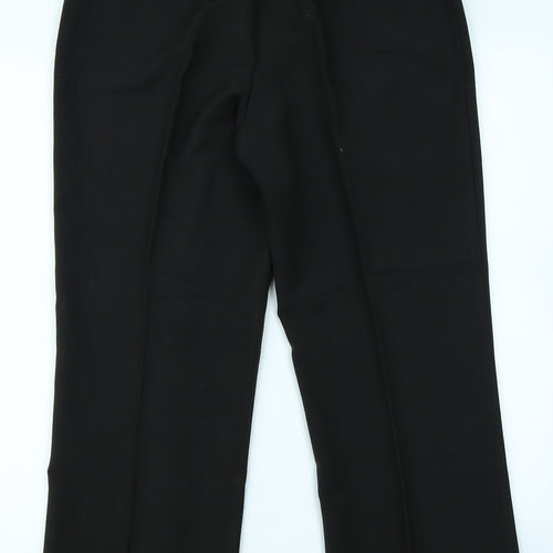 Mia Moda Womens Black   Trousers  Size 12 L25 in