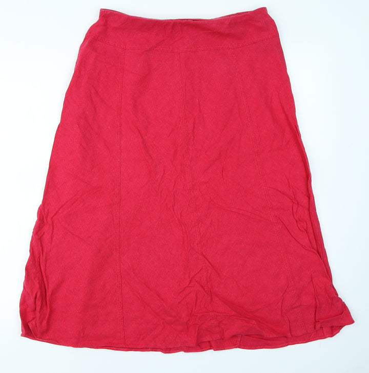 Marks & Spencer Womens Pink   Flare Skirt Size 12