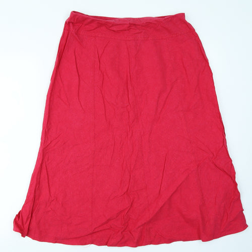 Marks & Spencer Womens Pink   Flare Skirt Size 12