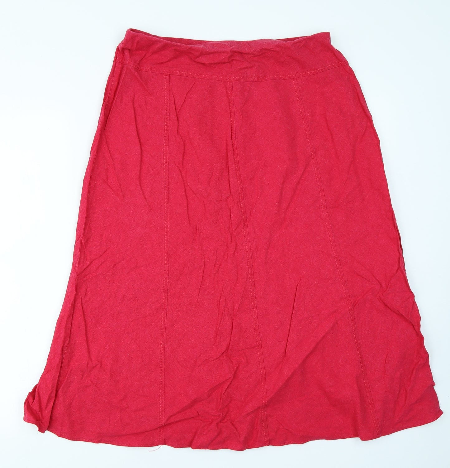 Marks & Spencer Womens Pink   Flare Skirt Size 12