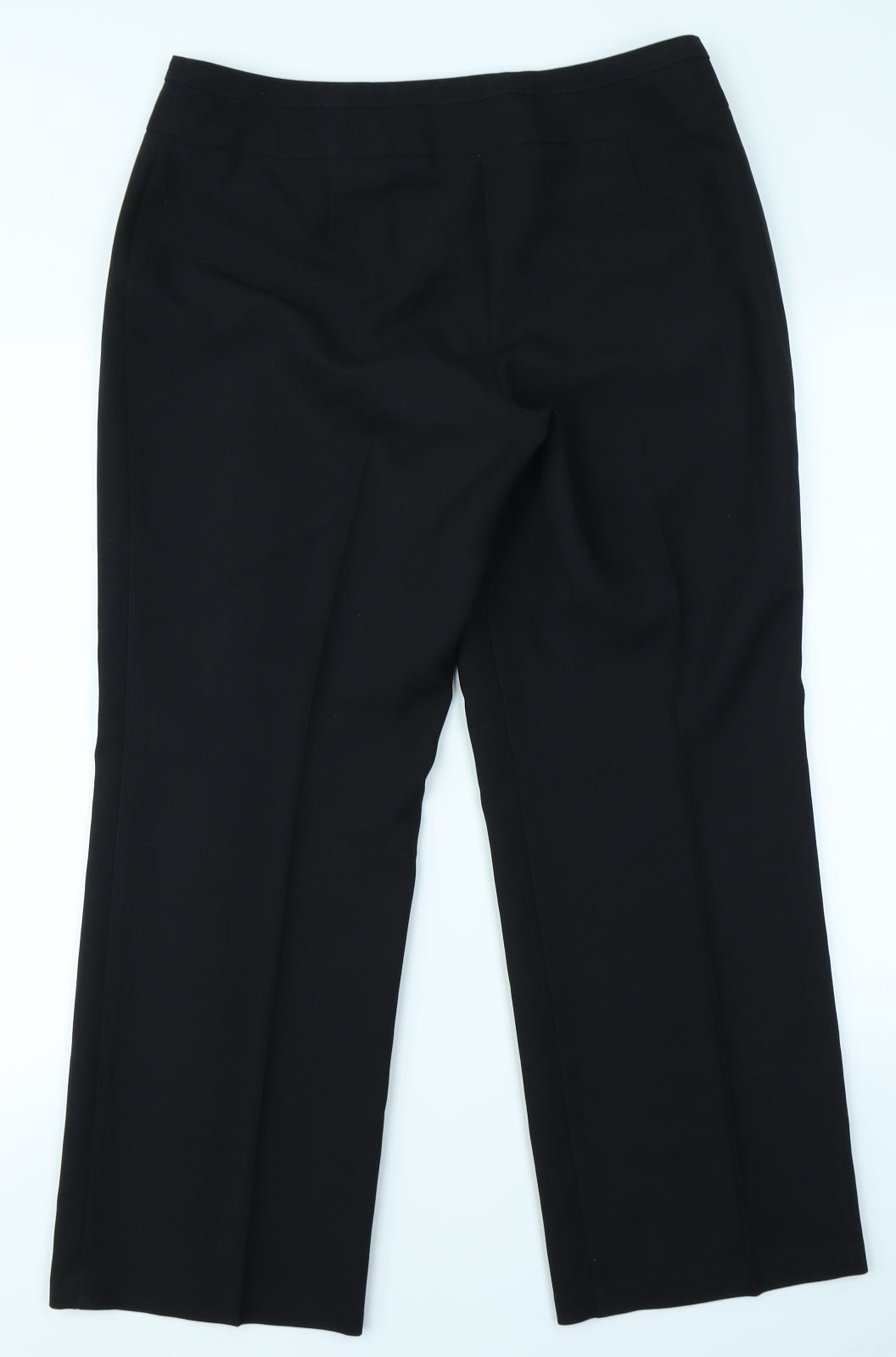 M&S Woman Womens Black   Trousers  Size 14 L26 in