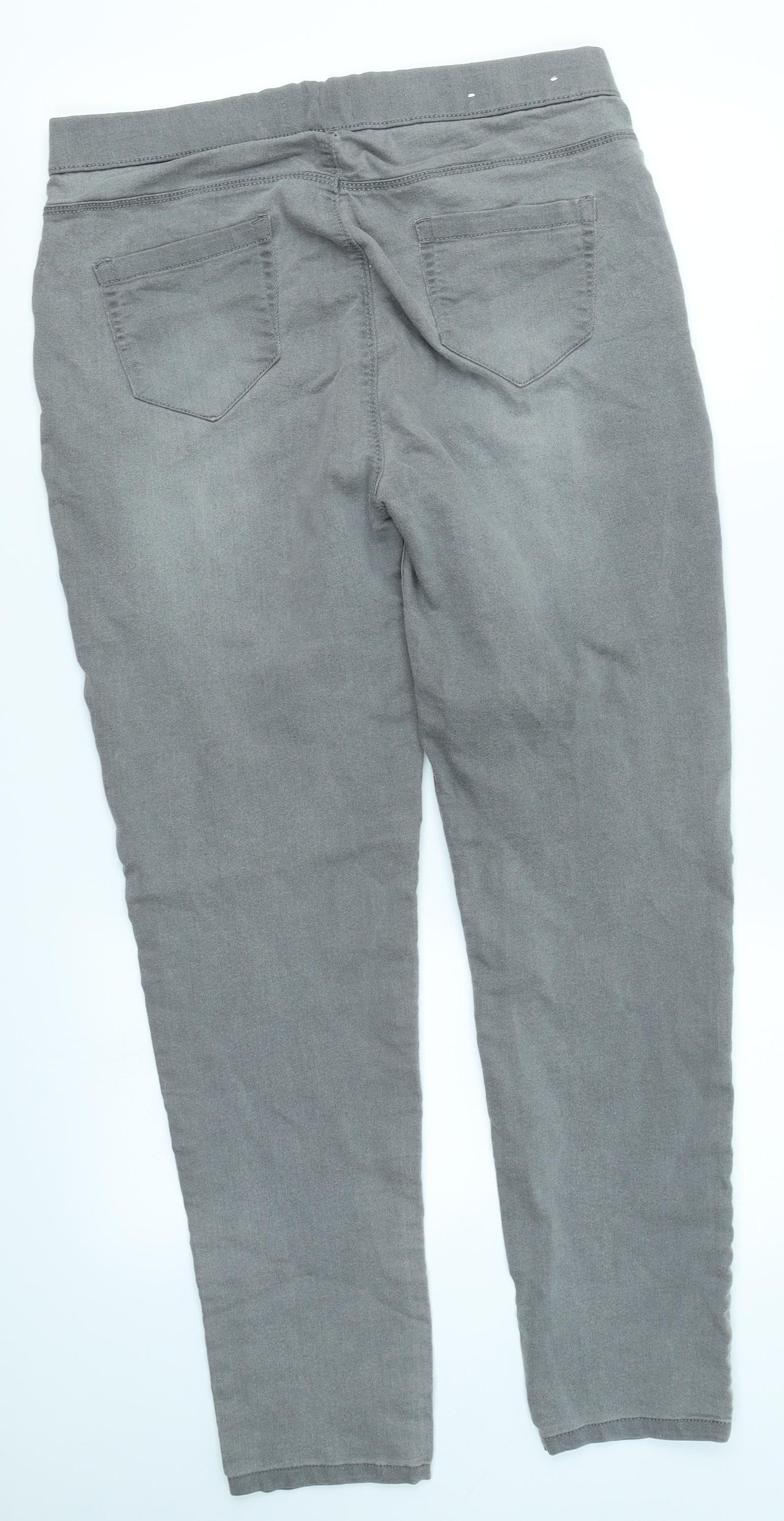 Peacocks Womens Grey   Jegging Jeans Size 14 L28 in