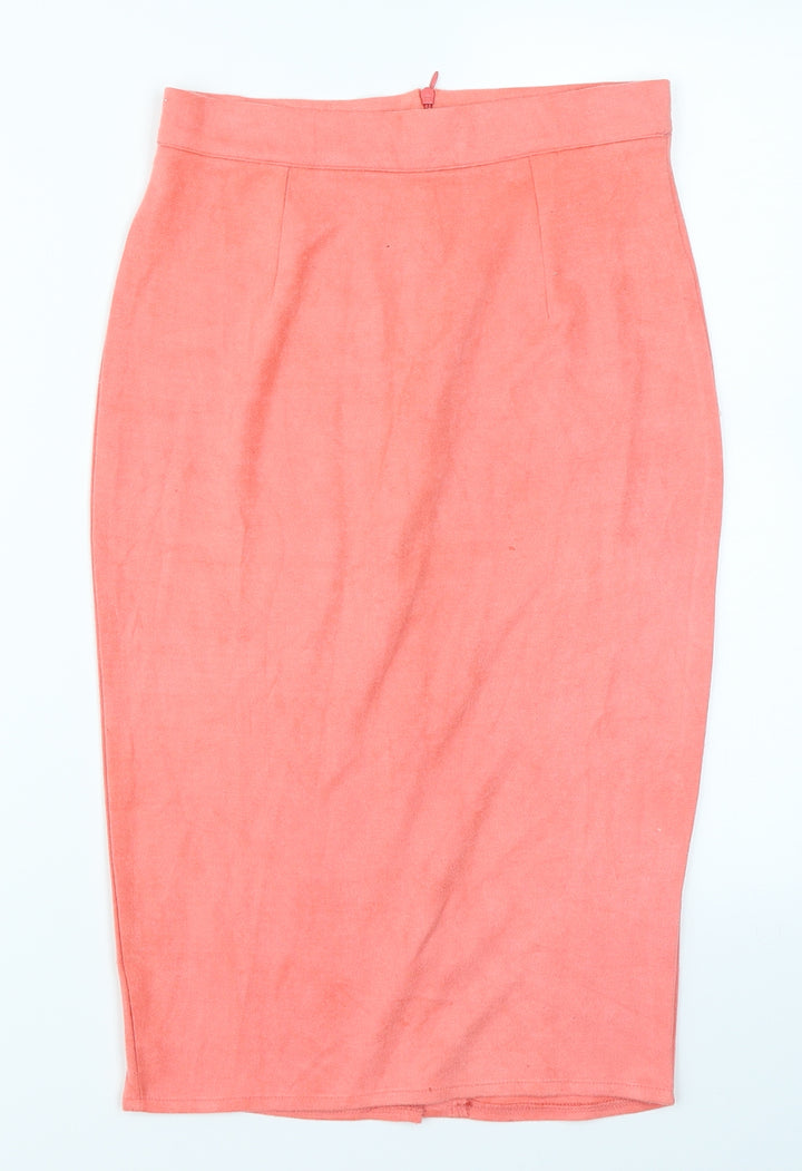 Missguided Womens Pink Straight & Pencil Skirt Size 6