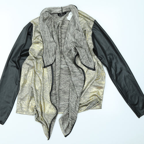 Bebo Womens Gold   Cardigan Jumper Size S