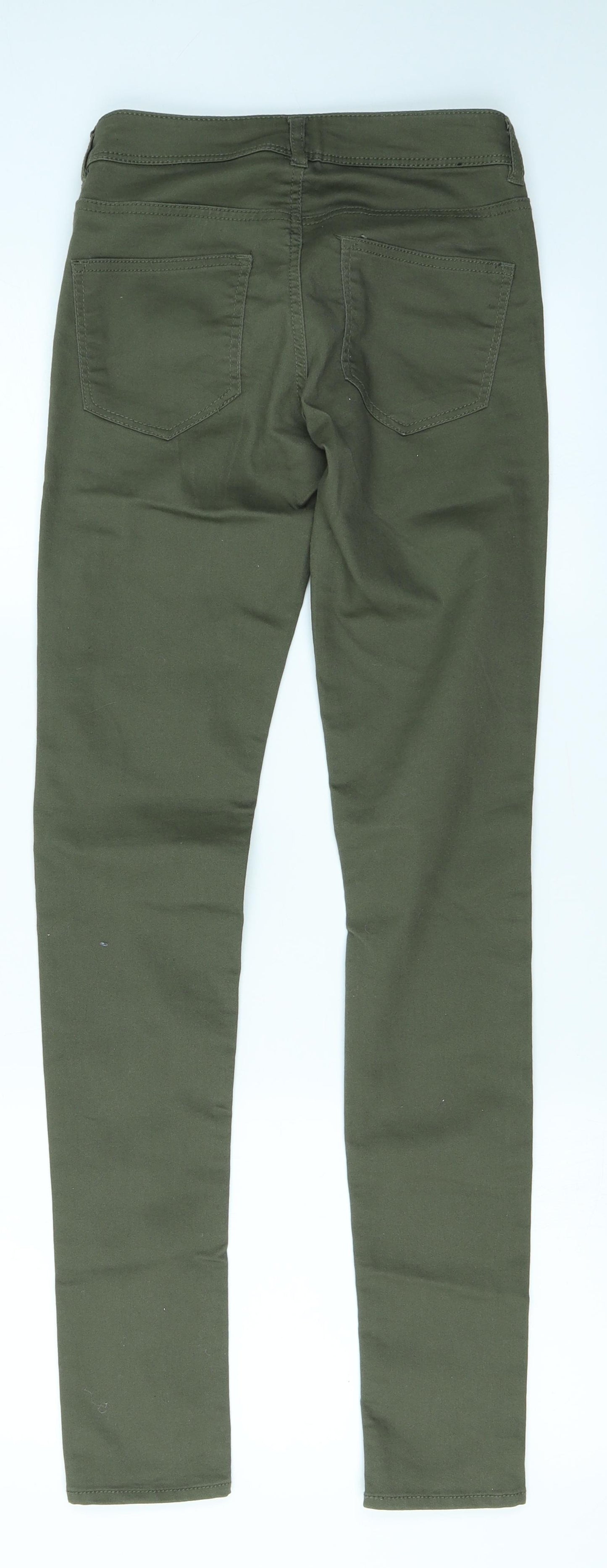 Divided Womens Green  Denim Skinny Jeans Size 8 L30 in