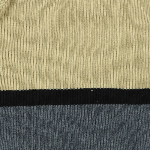 NEXT Womens Brown Striped Knit Pullover Jumper Size 16