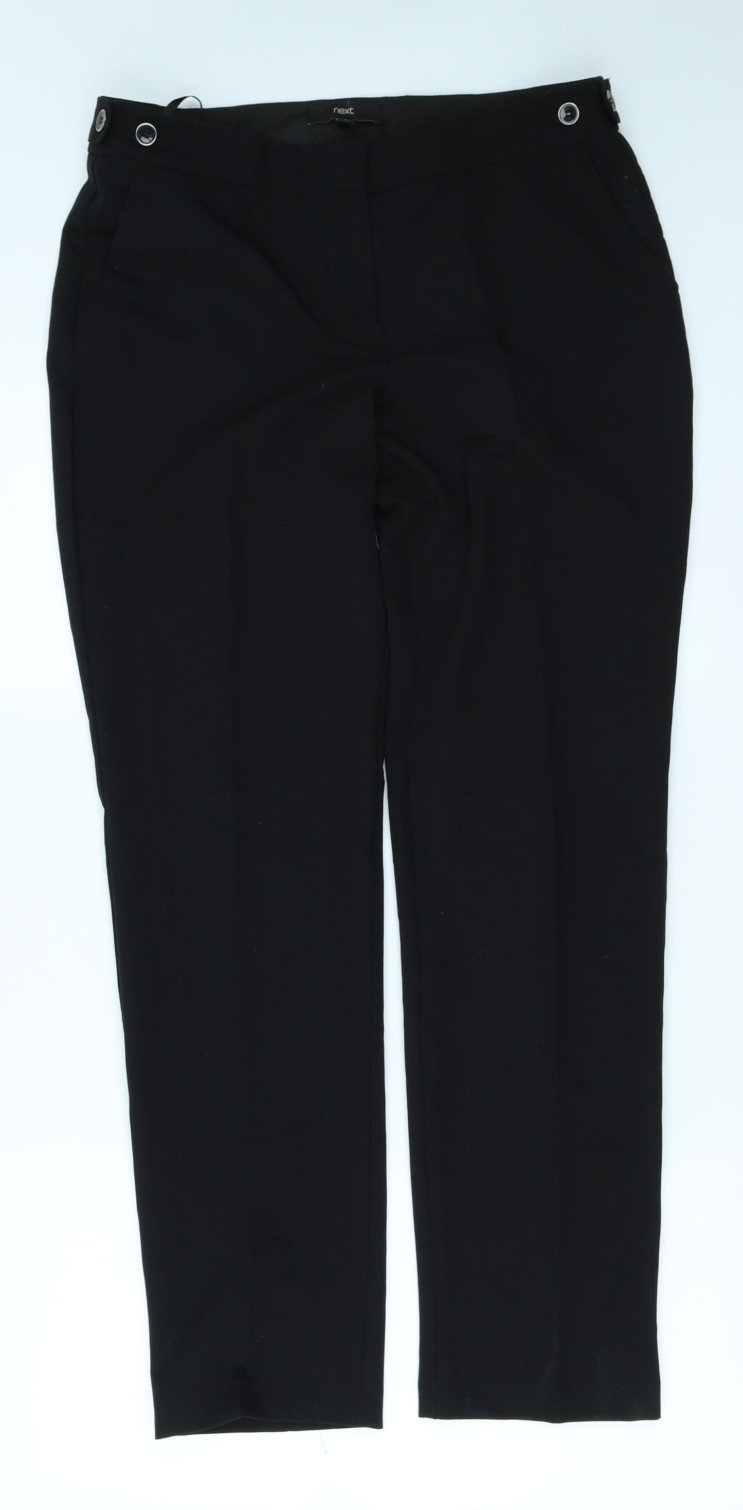 NEXT Womens Black   Trousers  Size 10 L28 in