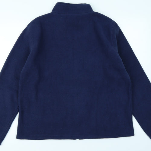 Xe Mens Blue  Fleece Full Zip Sweatshirt