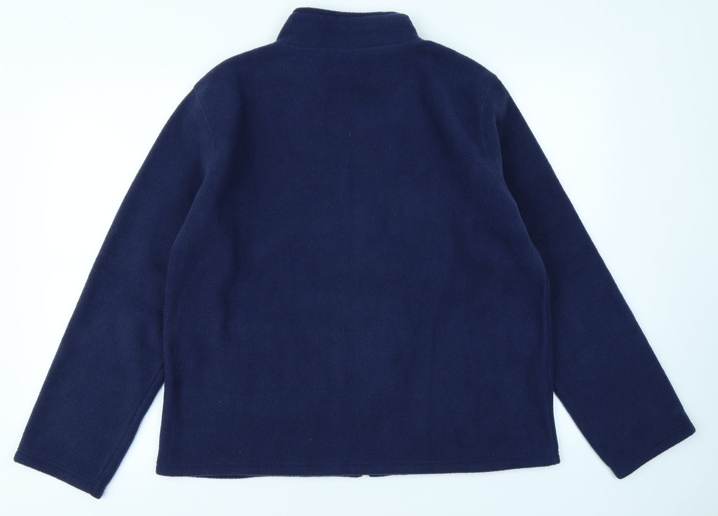 Xe Mens Blue  Fleece Full Zip Sweatshirt