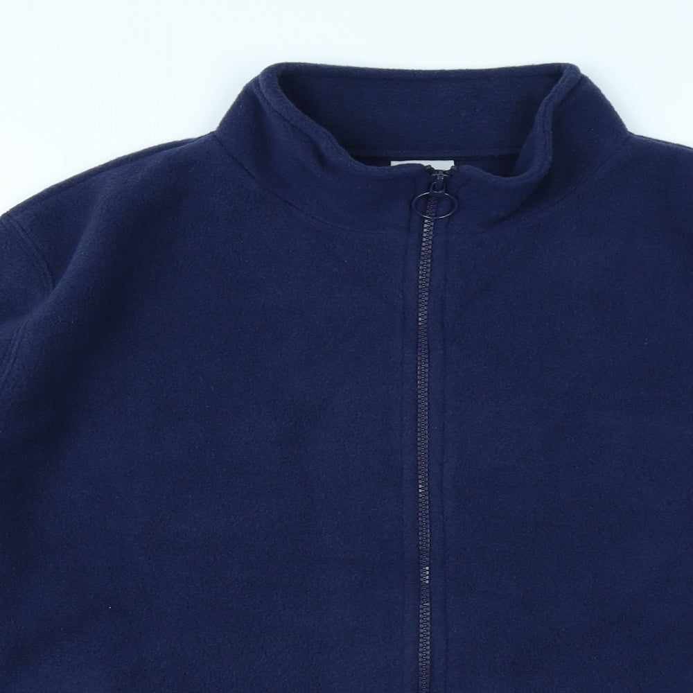 Xe Mens Blue  Fleece Full Zip Sweatshirt