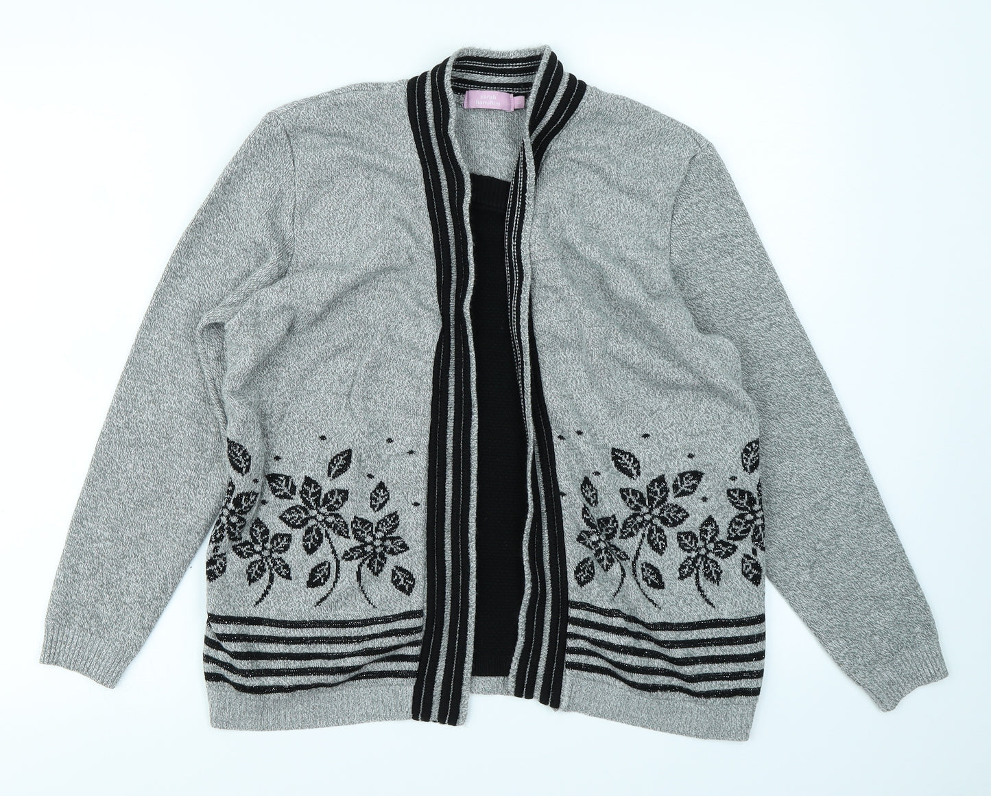 Sarah Hamilton Womens Grey   Pullover Jumper Size L