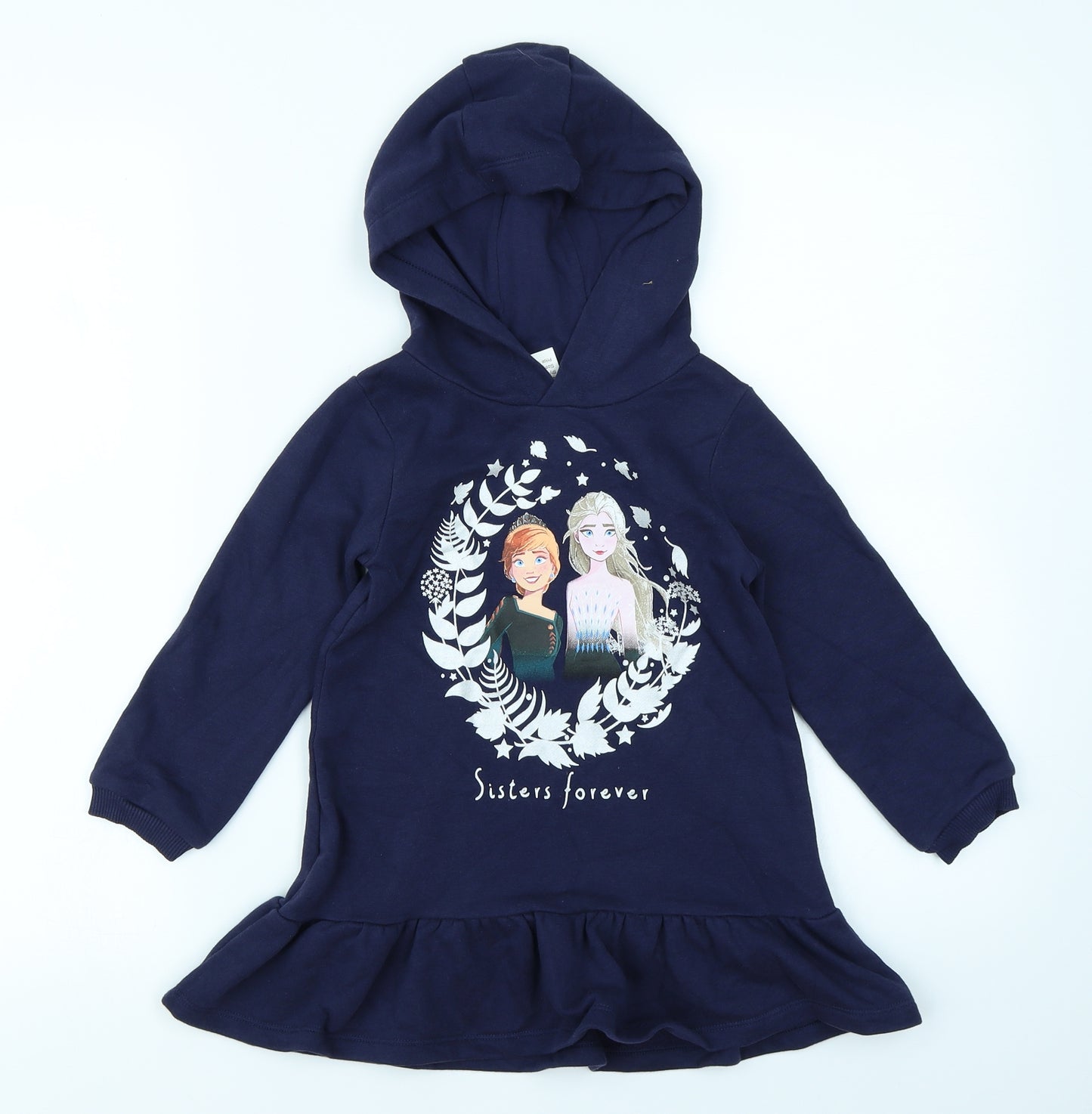 frozen II Girls Blue   Jumper Dress  Size 3-4 Years