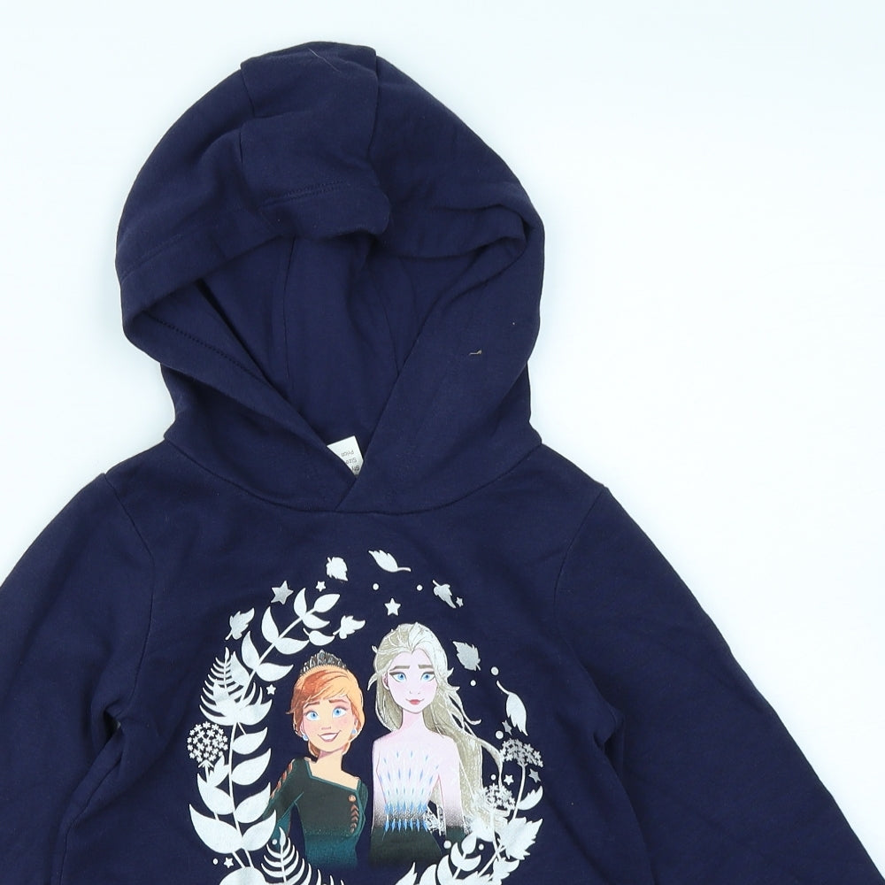 frozen II Girls Blue   Jumper Dress  Size 3-4 Years