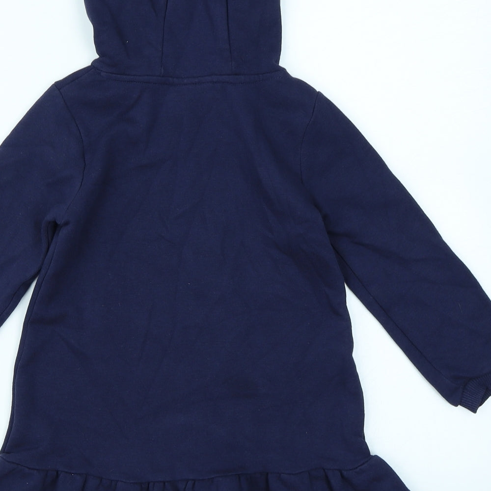 frozen II Girls Blue   Jumper Dress  Size 3-4 Years
