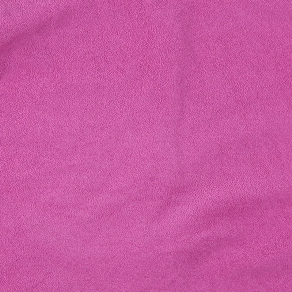 Isle Essentials Womens Pink  Fleece Full Zip Sweatshirt Size XL