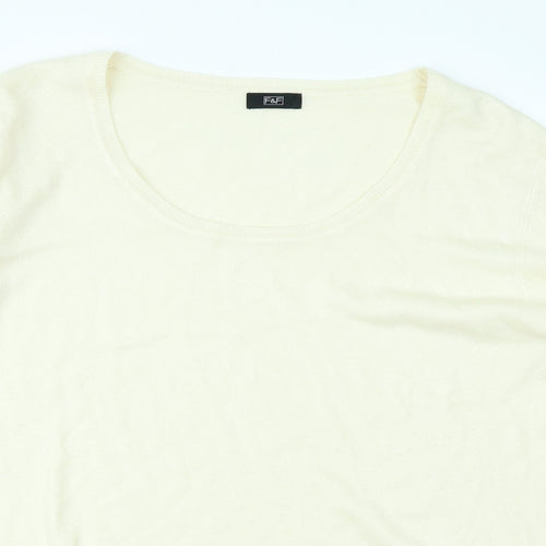 F&F Womens Ivory   Pullover Jumper Size 18