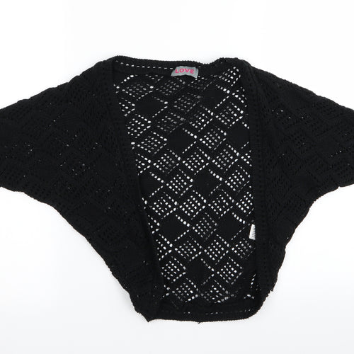 Love Womens Black   Cardigan Jumper Size S