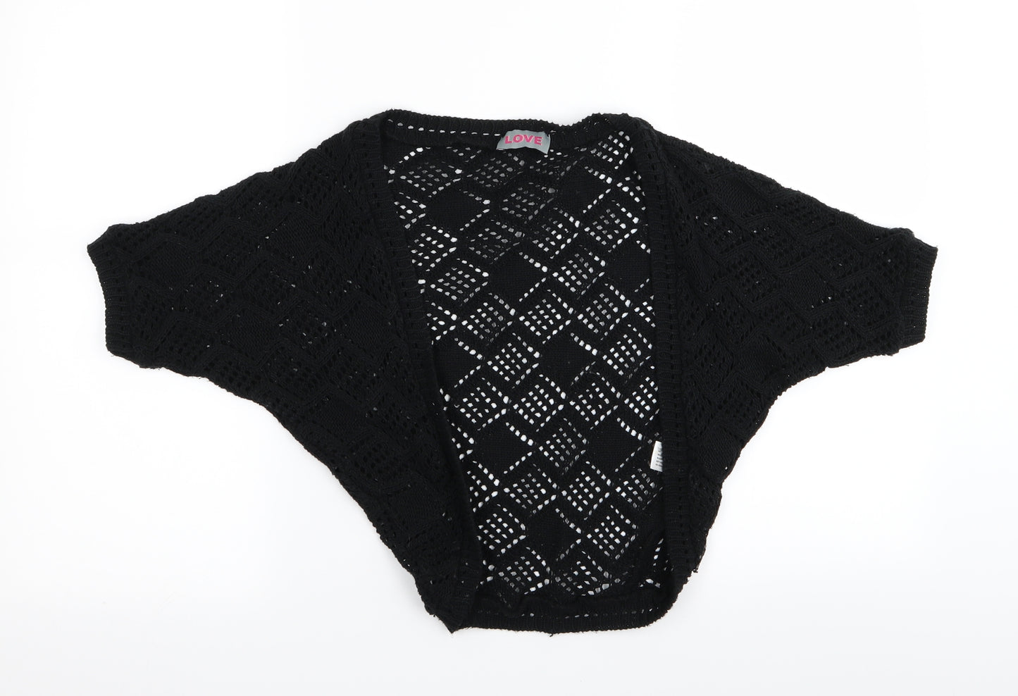 Love Womens Black   Cardigan Jumper Size S