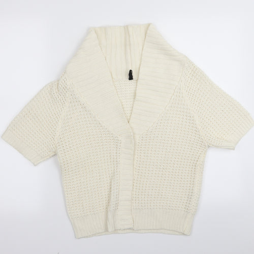 Cherokee Womens White   Cardigan Jumper Size M
