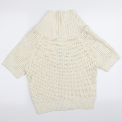 Cherokee Womens White   Cardigan Jumper Size M