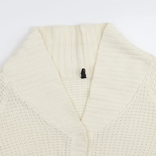 Cherokee Womens White   Cardigan Jumper Size M