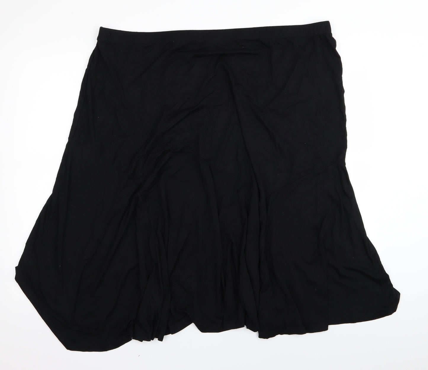 M&Co Womens Black   Flare Skirt Size 28  - Stretch waistband