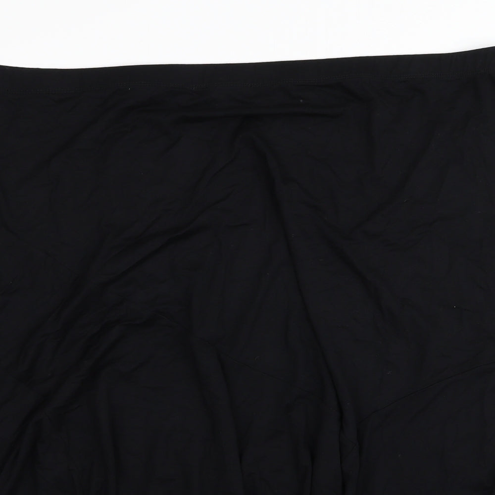 M&Co Womens Black   Flare Skirt Size 28  - Stretch waistband