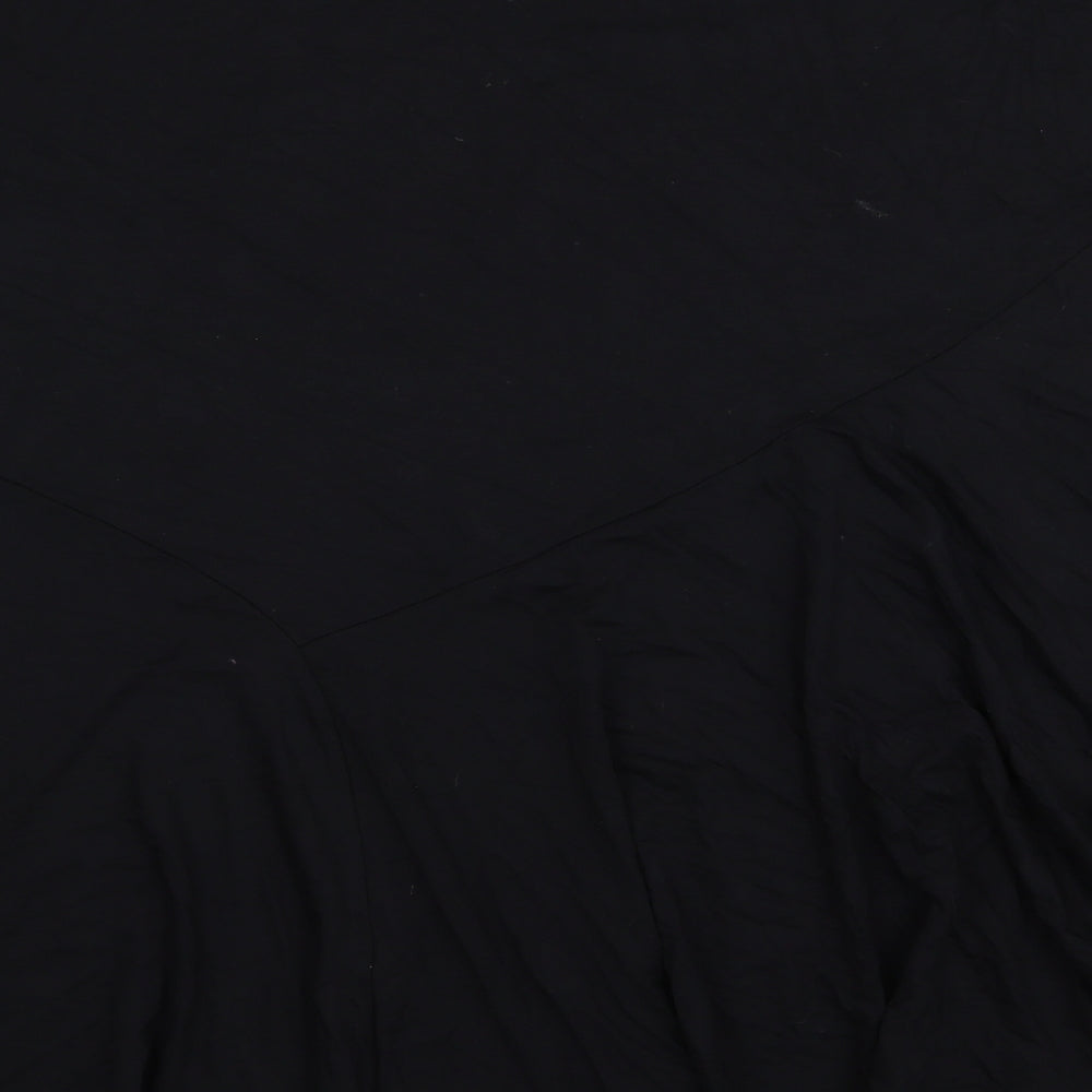 M&Co Womens Black   Flare Skirt Size 28  - Stretch waistband