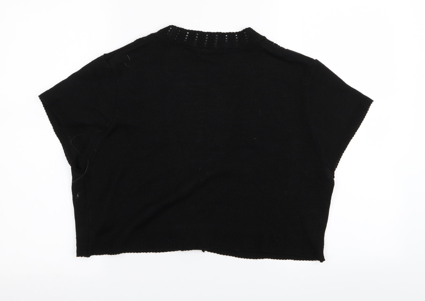 TRUE Womens Black   Cardigan Jumper Size 22