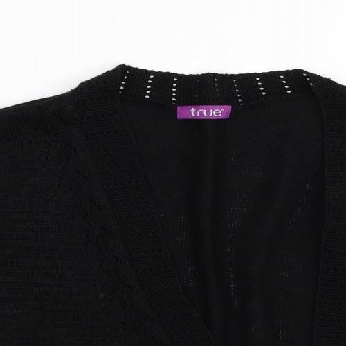 TRUE Womens Black   Cardigan Jumper Size 22