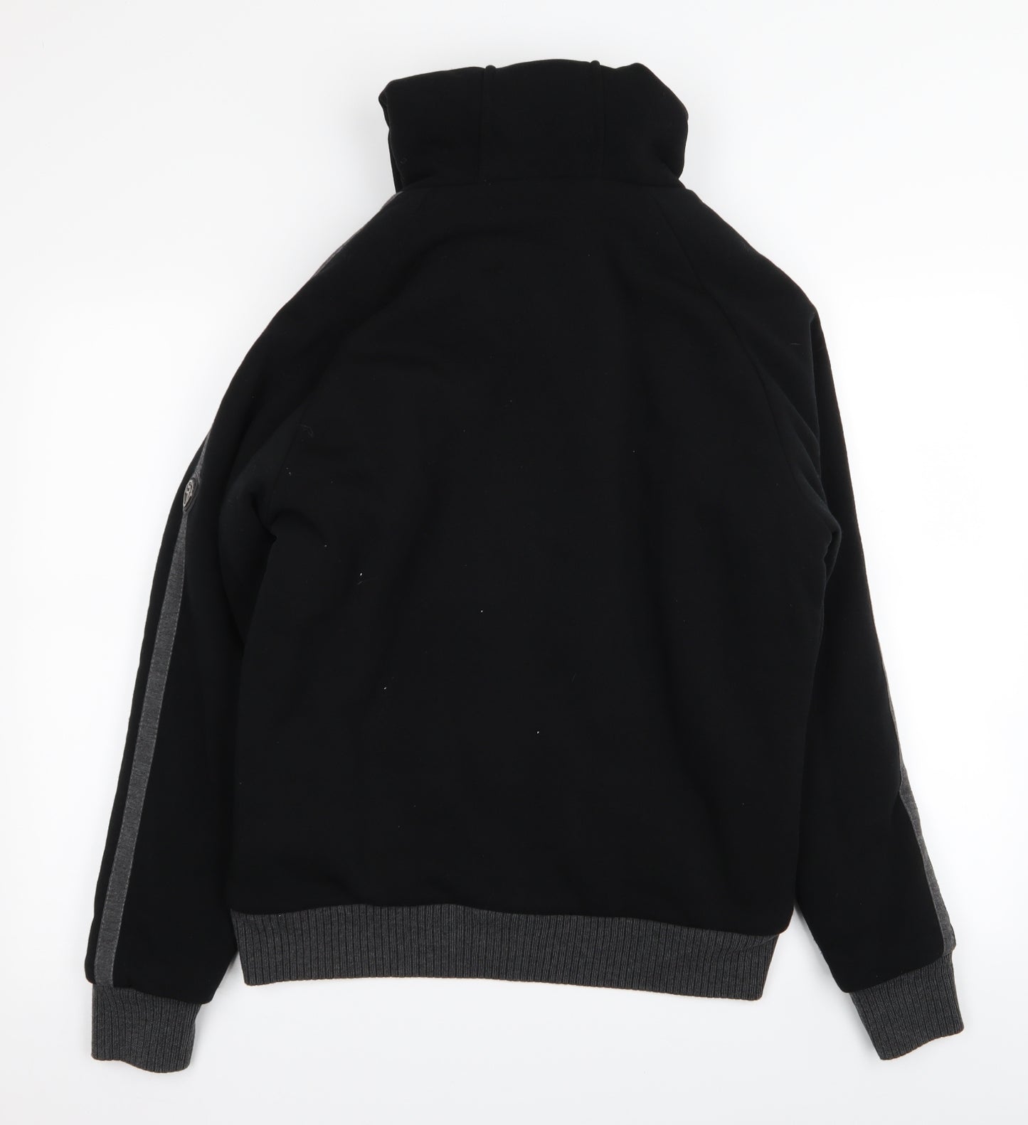 S&J Womens Black   Full Zip Jumper Size M