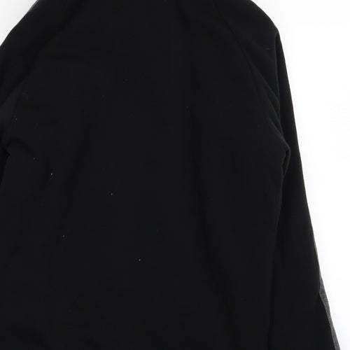 S&J Womens Black   Full Zip Jumper Size M