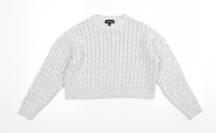 Topshop Womens Grey   Pullover Jumper Size 6