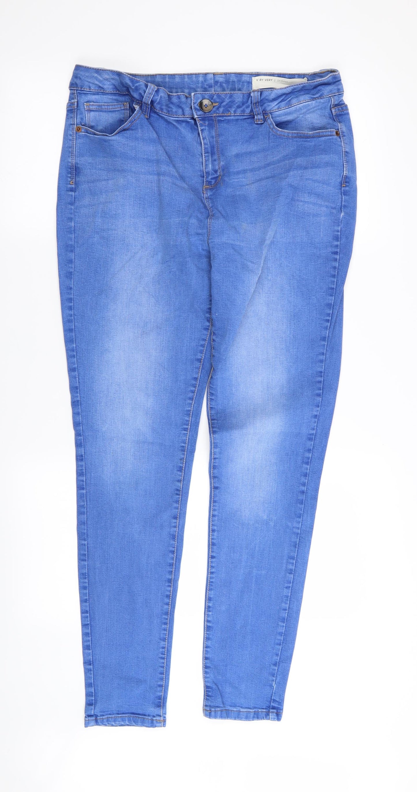 by very Womens Blue   Skinny Jeans Size 16 L29 in