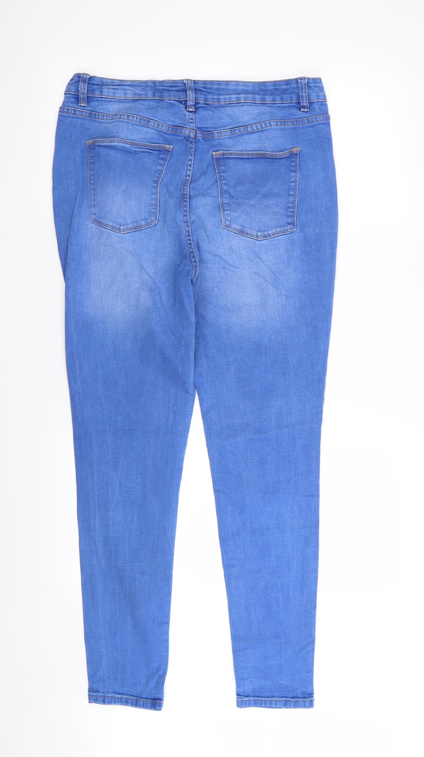 by very Womens Blue   Skinny Jeans Size 16 L29 in