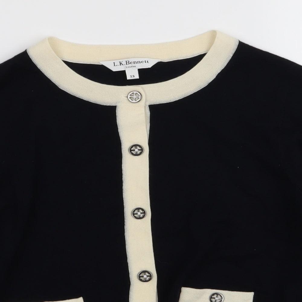 LK Bennett Womens Blue   Cardigan Jumper Size XS