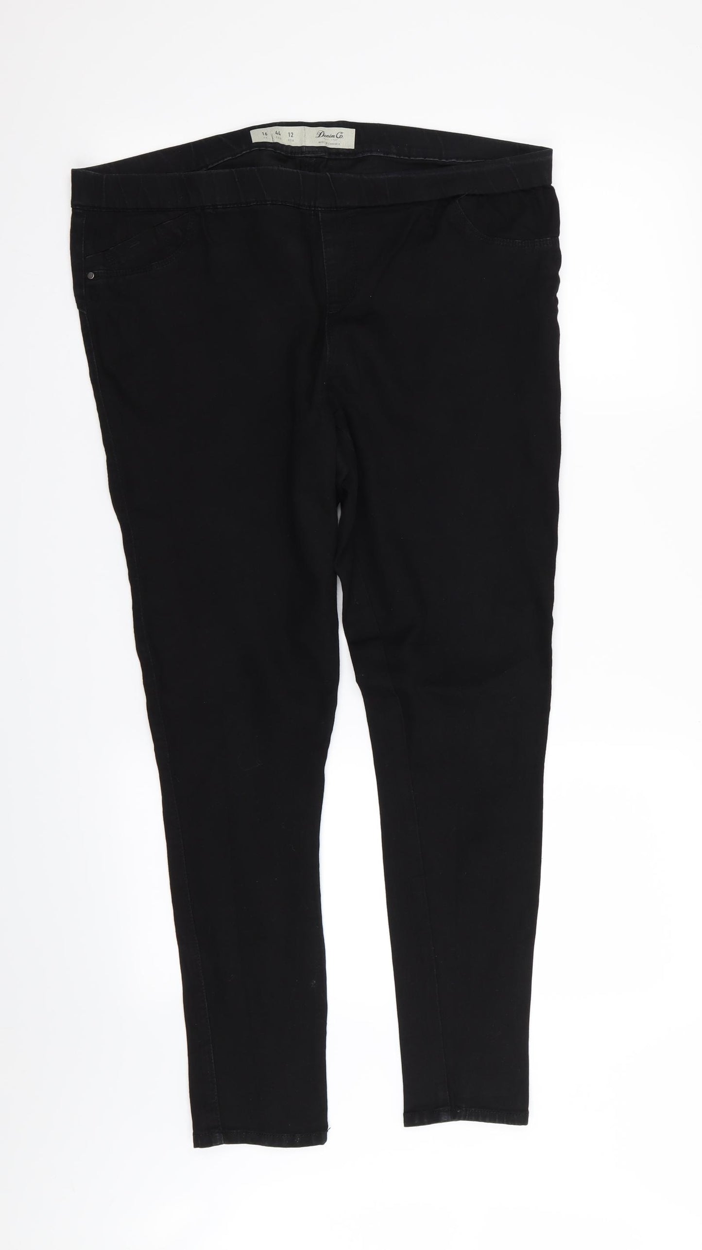 denim and co Womens Black   Jegging Leggings Size 16 L28 in