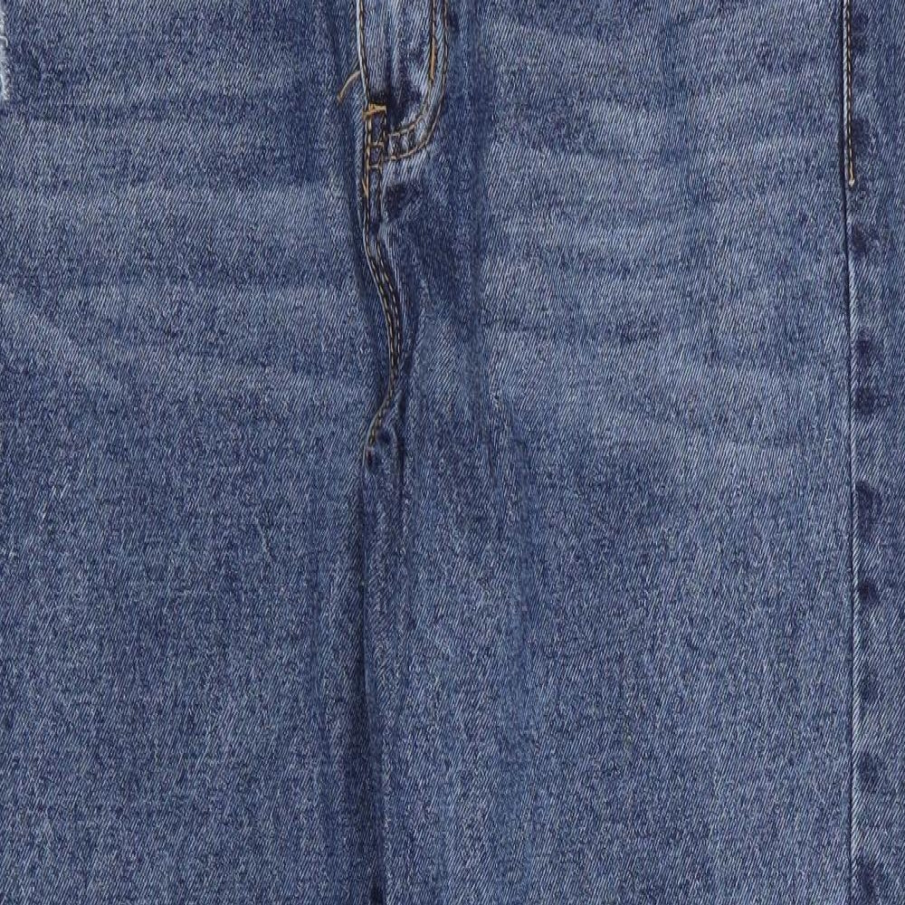 momokrom Womens Blue   Straight Jeans Size 12 L24 in