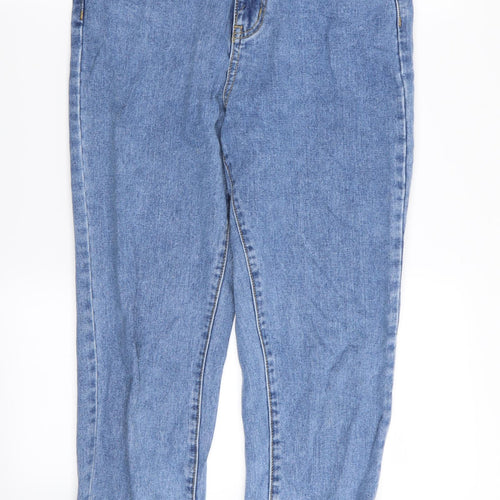 Missguided Womens Blue   Straight Jeans Size 8 L27 in