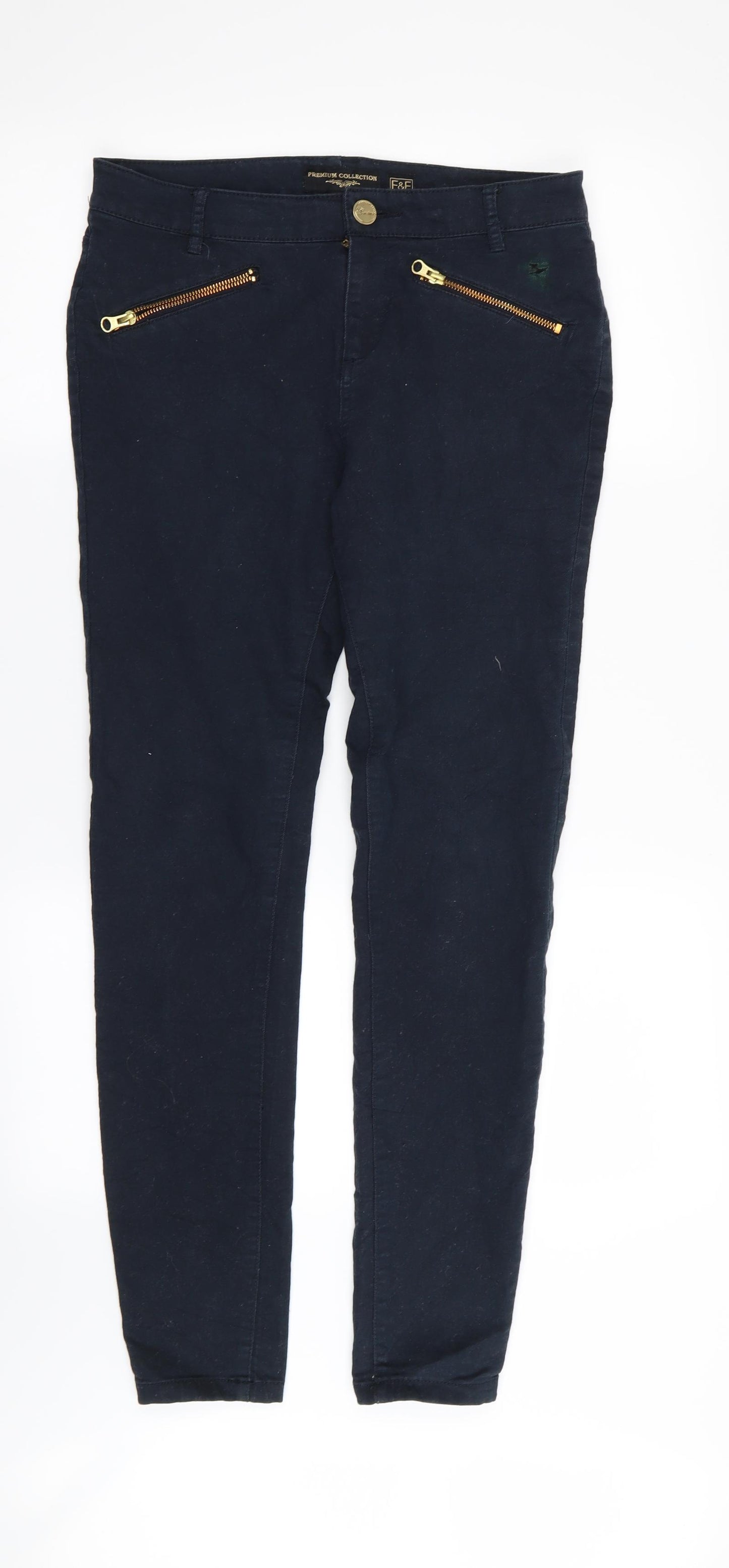 F&F Womens Blue   Skinny Jeans Size 8 L30 in