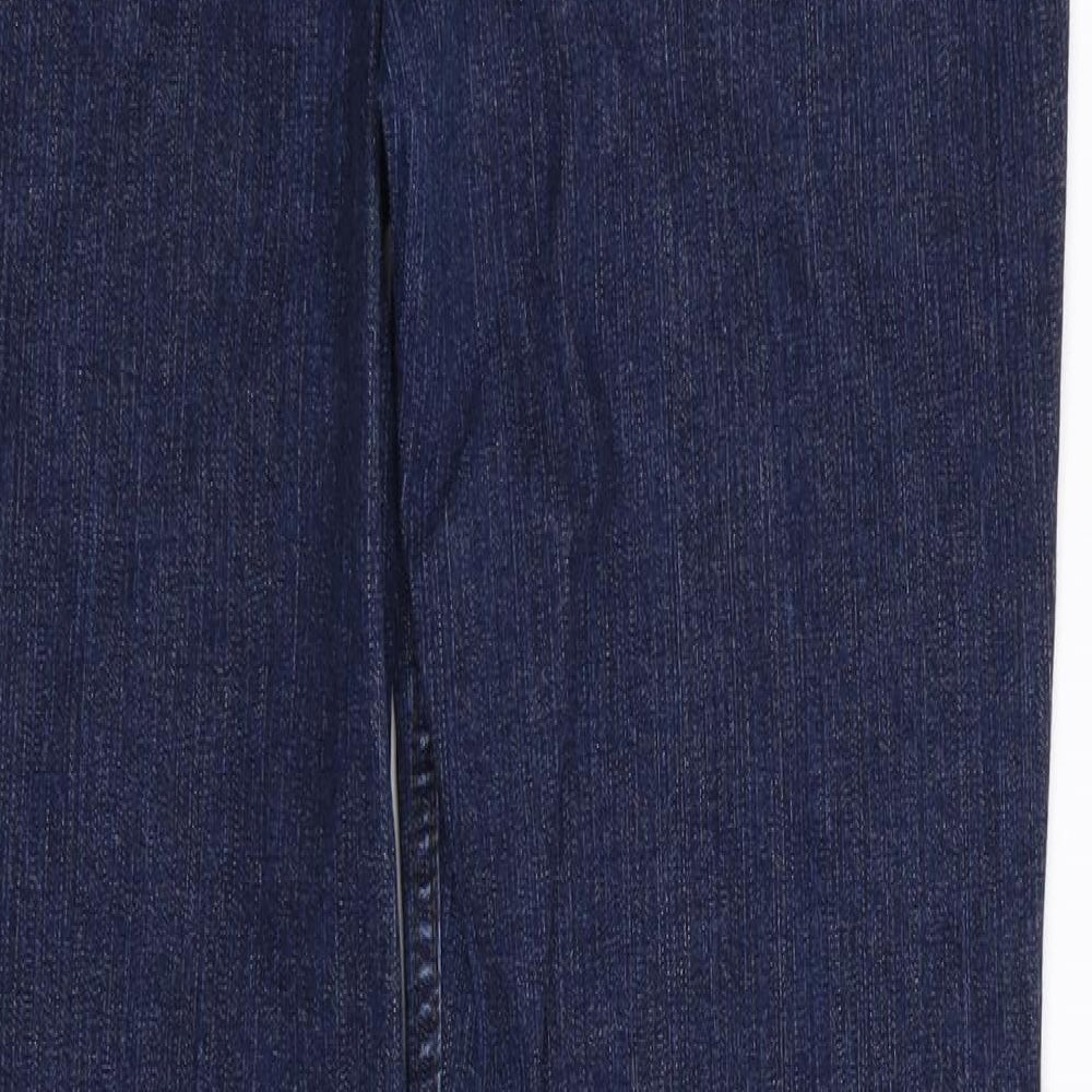 M&S Womens Blue   Straight Jeans Size 12 L33 in