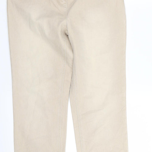 Mirage Womens Beige   Skinny Jeans Size 8 L28 in