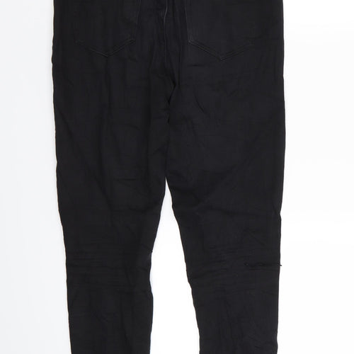 GOODIES Womens Black   Skinny Jeans Size 30 in L26 in - RIPPED JEANS