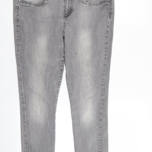 LIMITED Womens Grey   Skinny Jeans Size 12 L28 in
