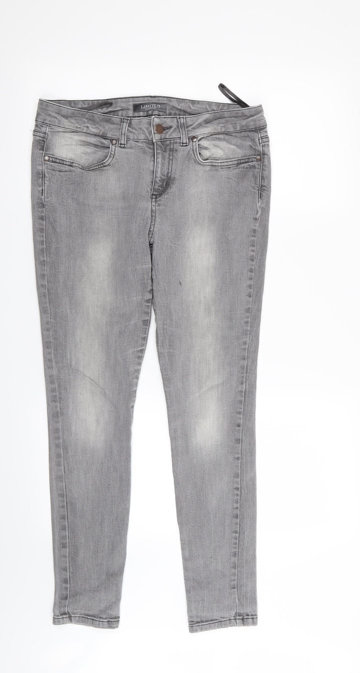 LIMITED Womens Grey   Skinny Jeans Size 12 L28 in