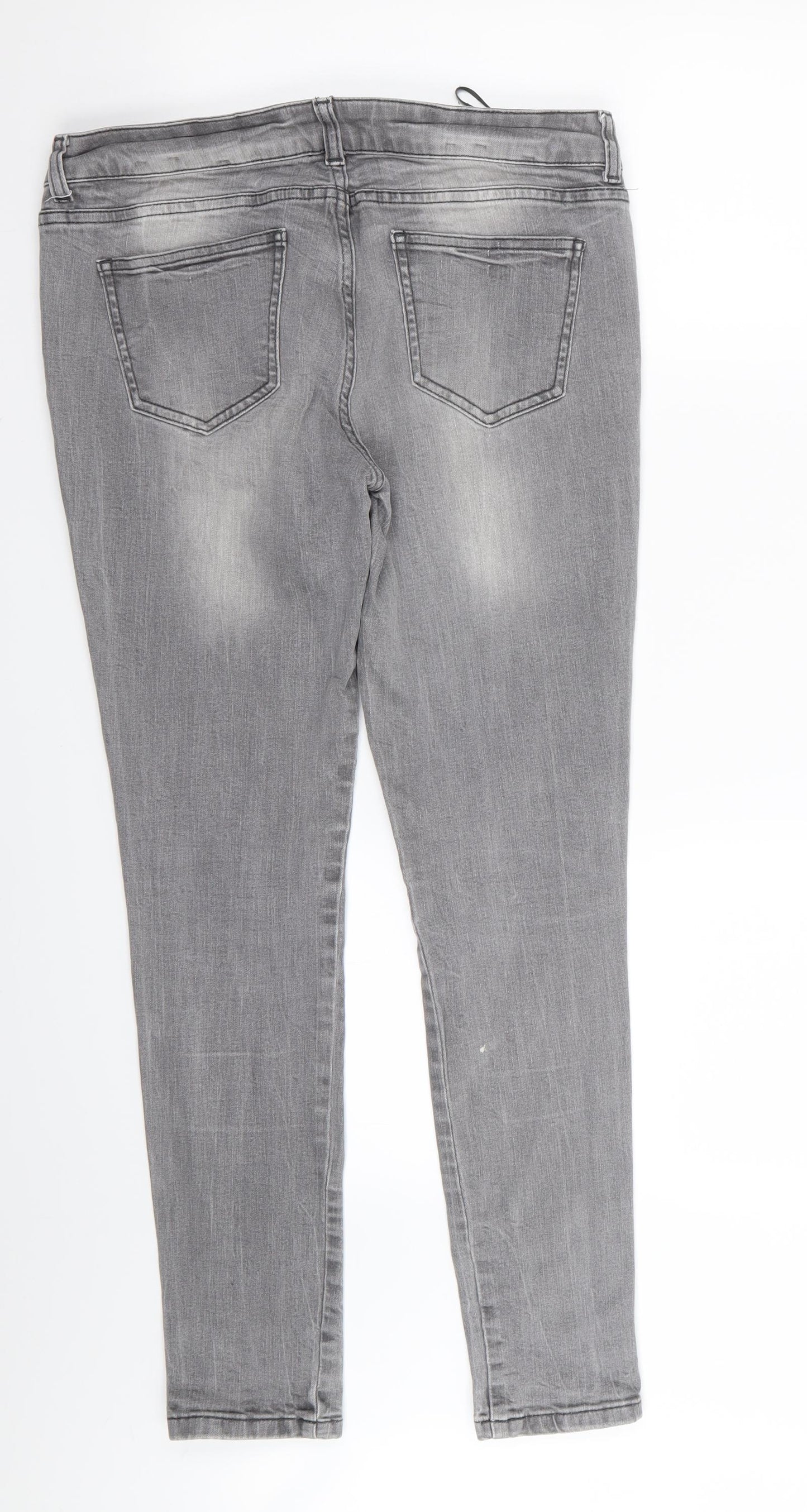 LIMITED Womens Grey   Skinny Jeans Size 12 L28 in