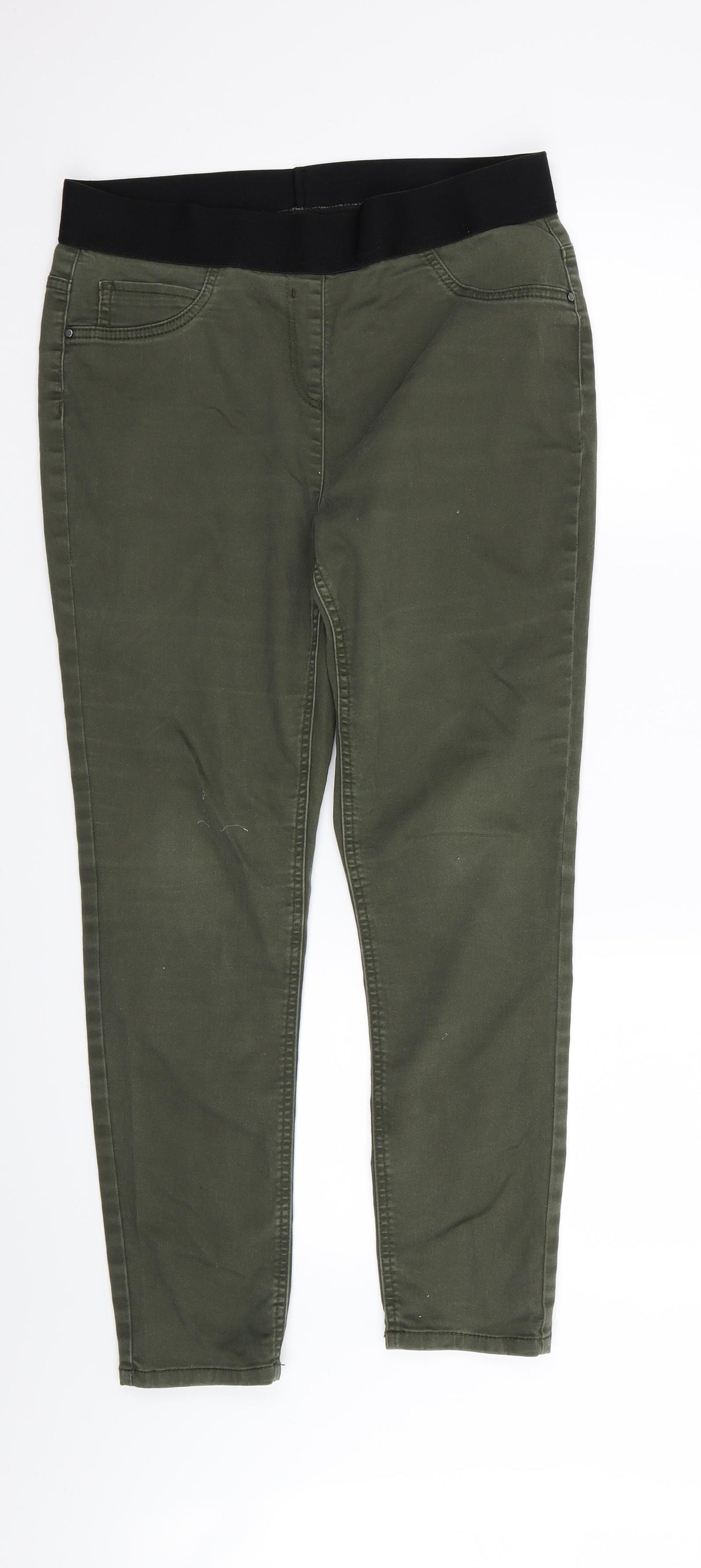 Asda George Womens Green   Jegging Leggings Size 14 L26 in