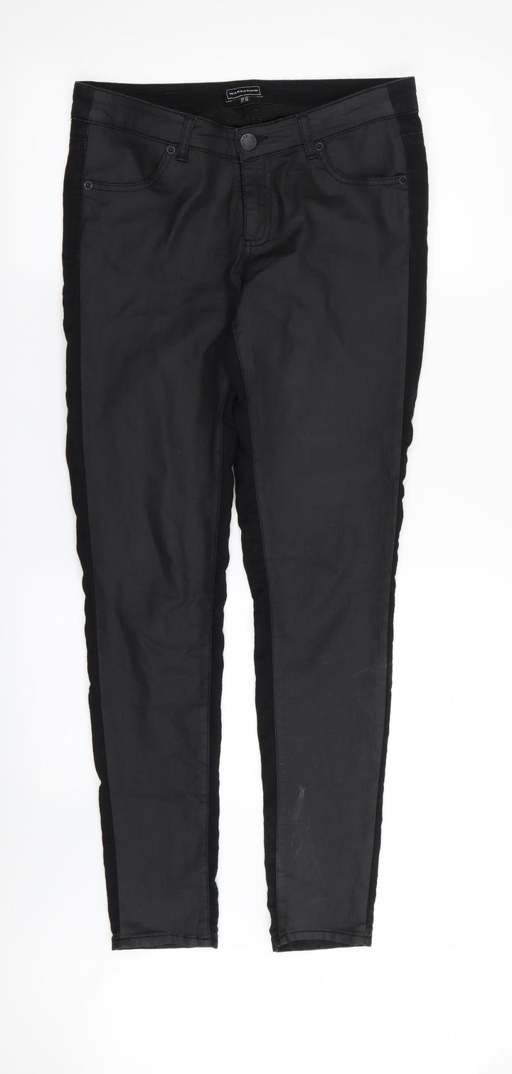 WAREDENIM Womens Black Skinny Jeans Size 12 L31 in