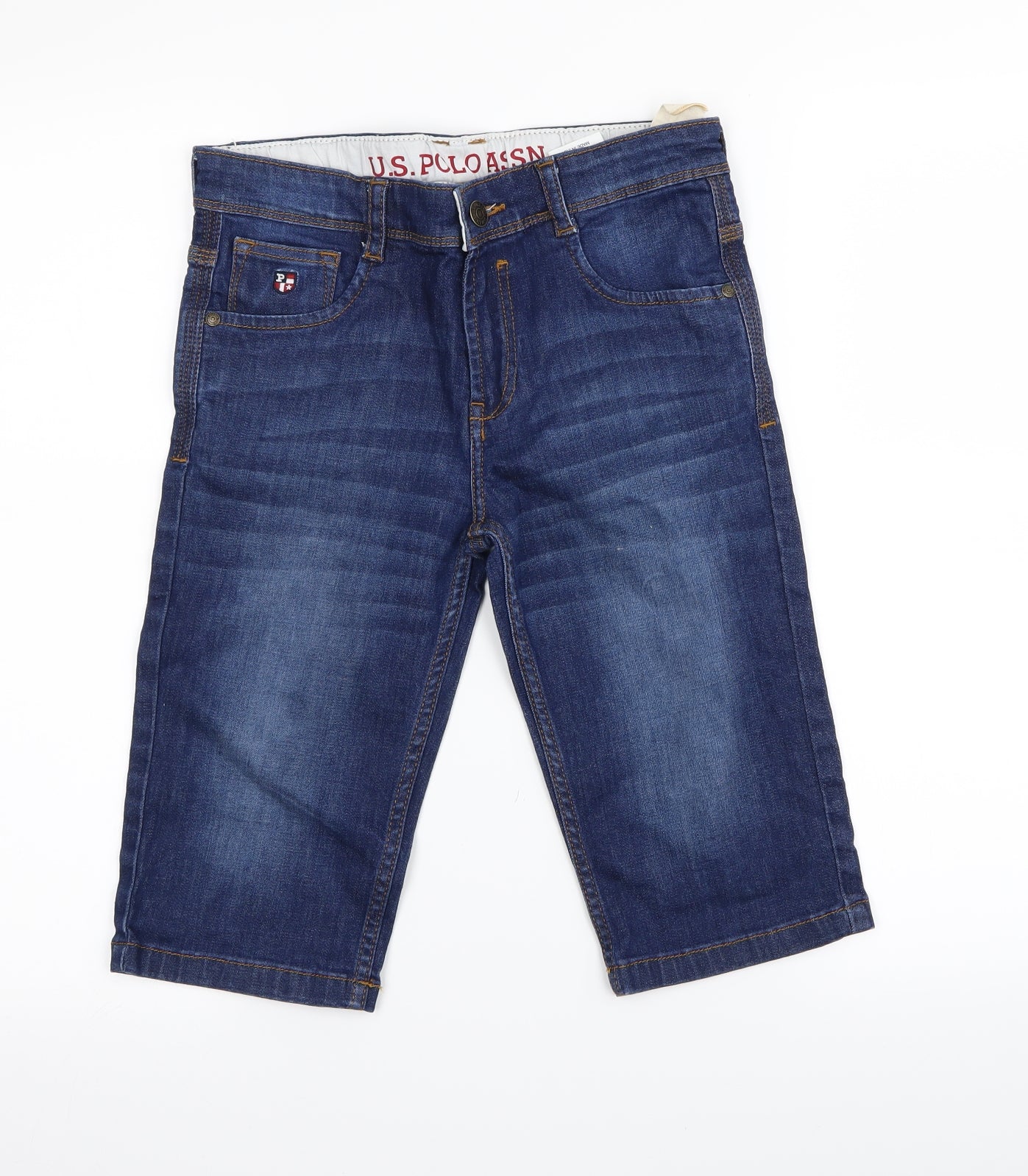 US Polo Assn. Boys Blue   Capri Jeans Size 10-11 Years